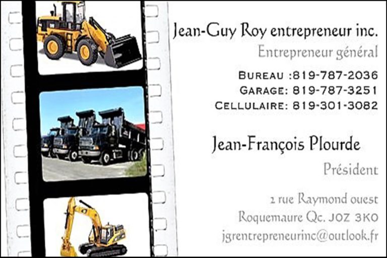 JEAN-GUY ROY ENTREPRENEUR INC