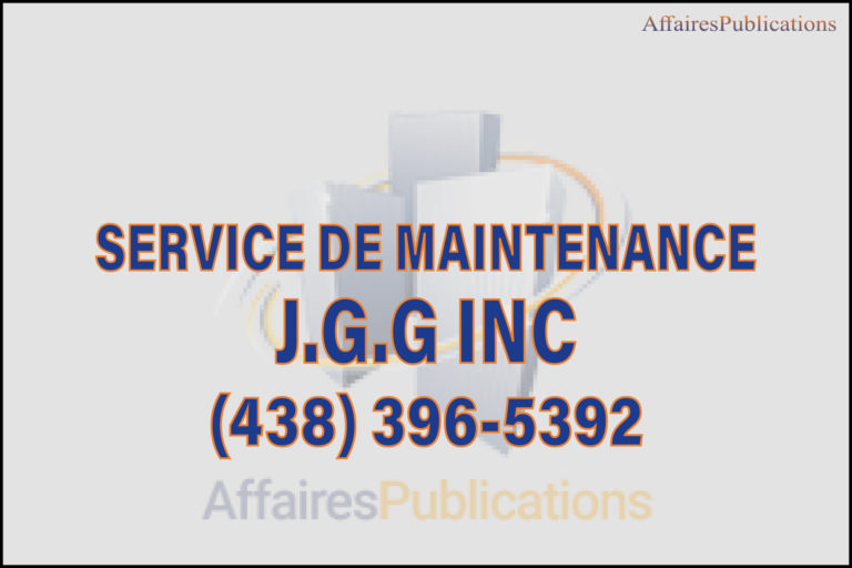 SERVICE DE MAINTENANCE J.G.G INC