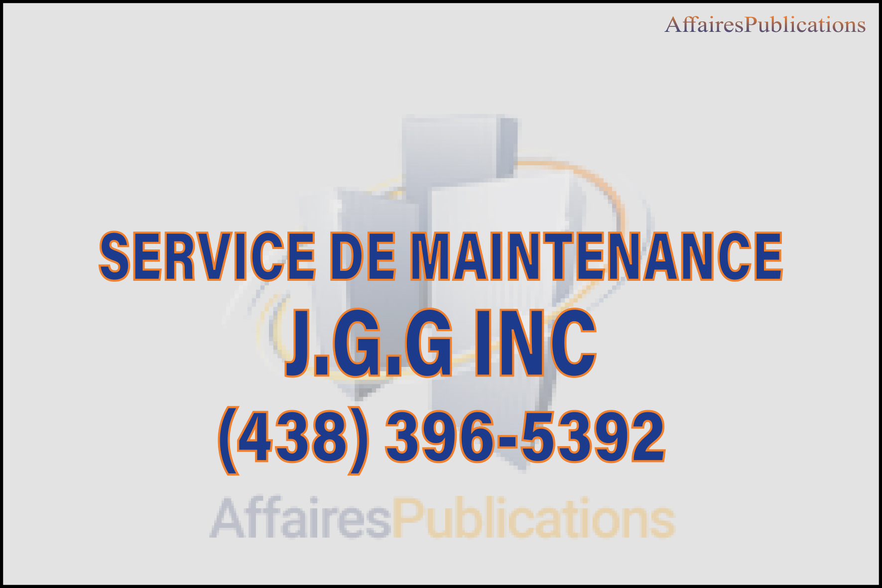 SERVICE DE MAINTENANCE J.G.G INC