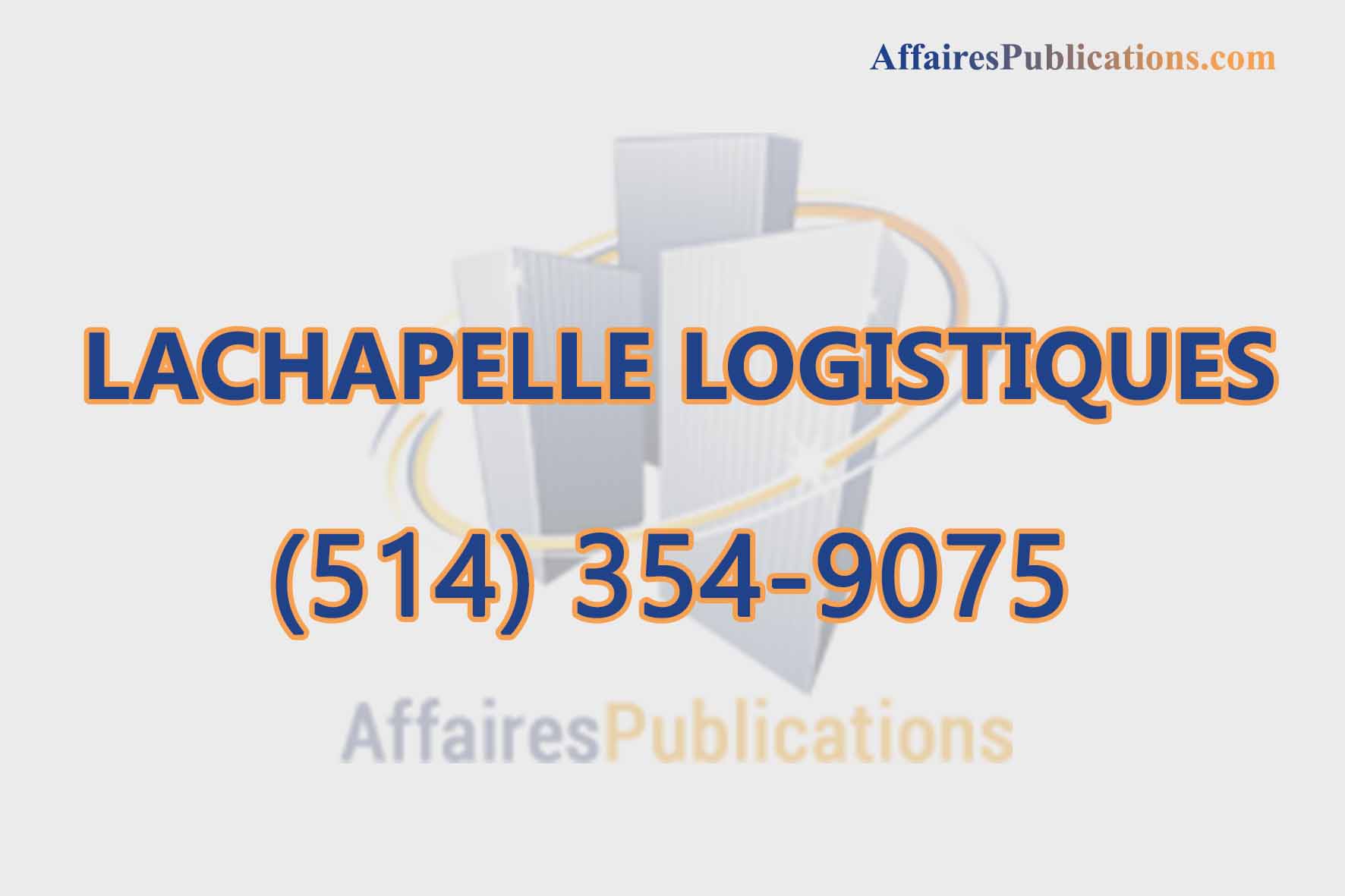 LACHAPELLE LOGISTIQUES