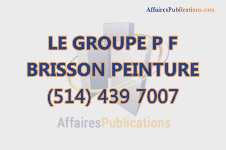 LE GROUPE P F BRISSON PEINTURE