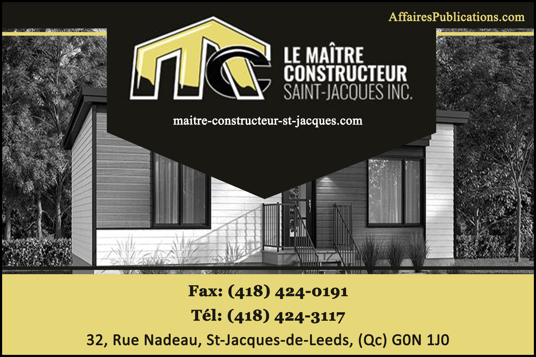 LE MAÎTRE CONSTRUCTEUR ST-JACQUES
