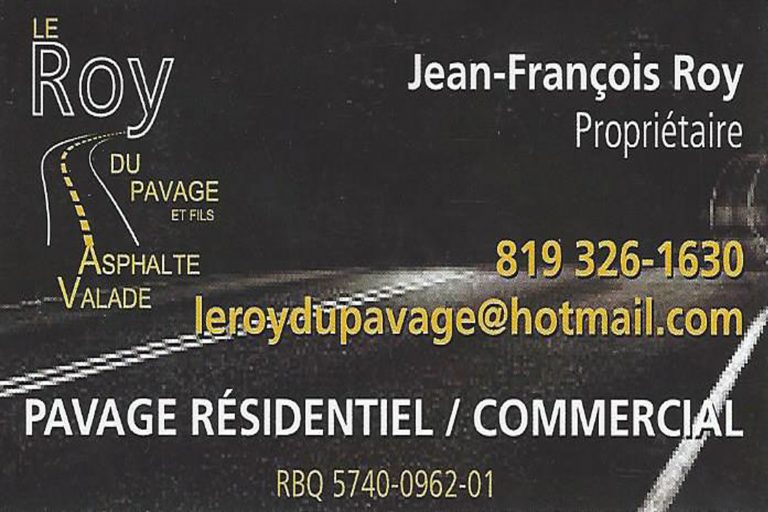 LE ROY DU PAVAGE ET FILS INC