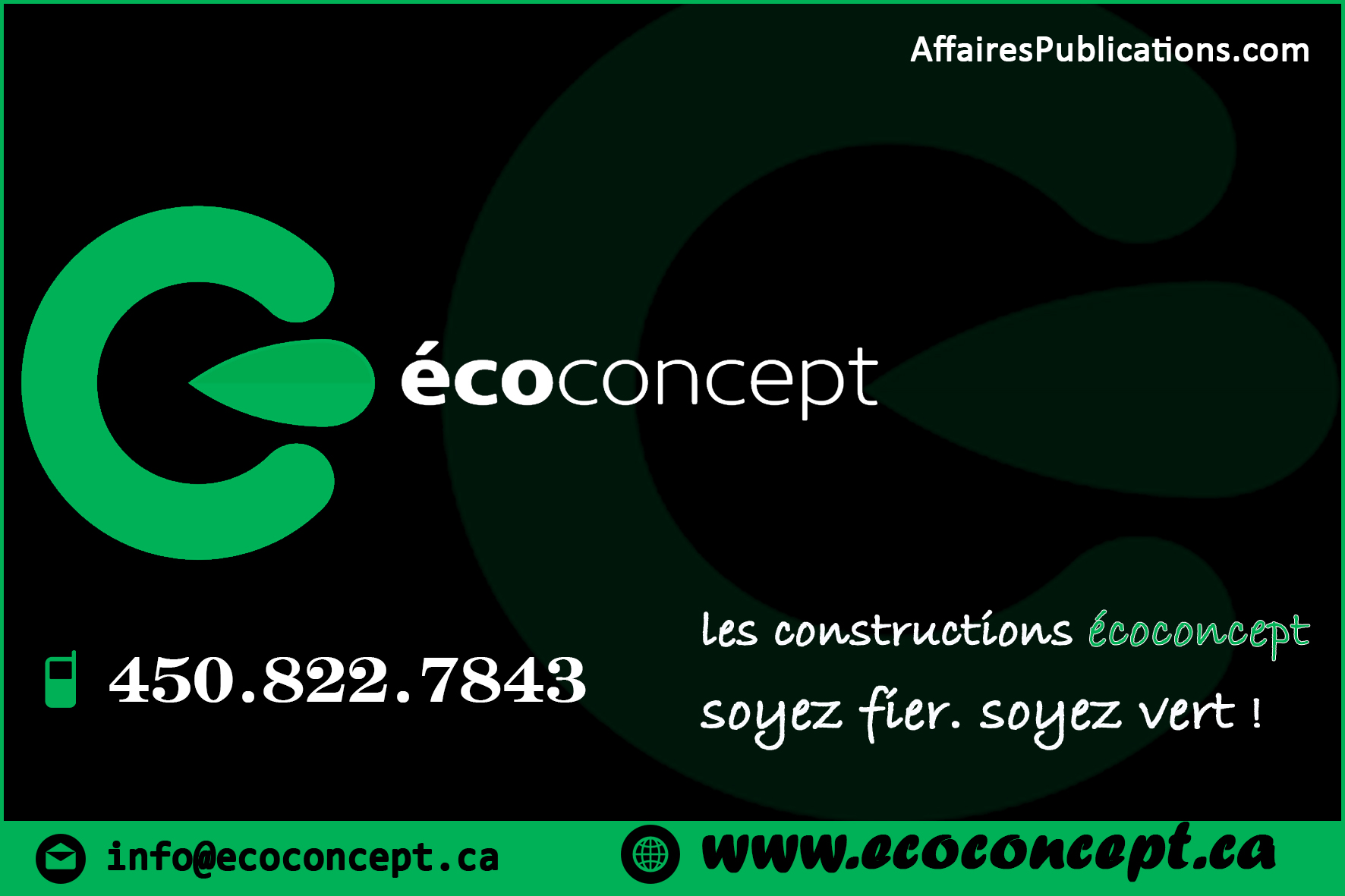 LES CONSTRUCTIONS ÉCOCONCEPT