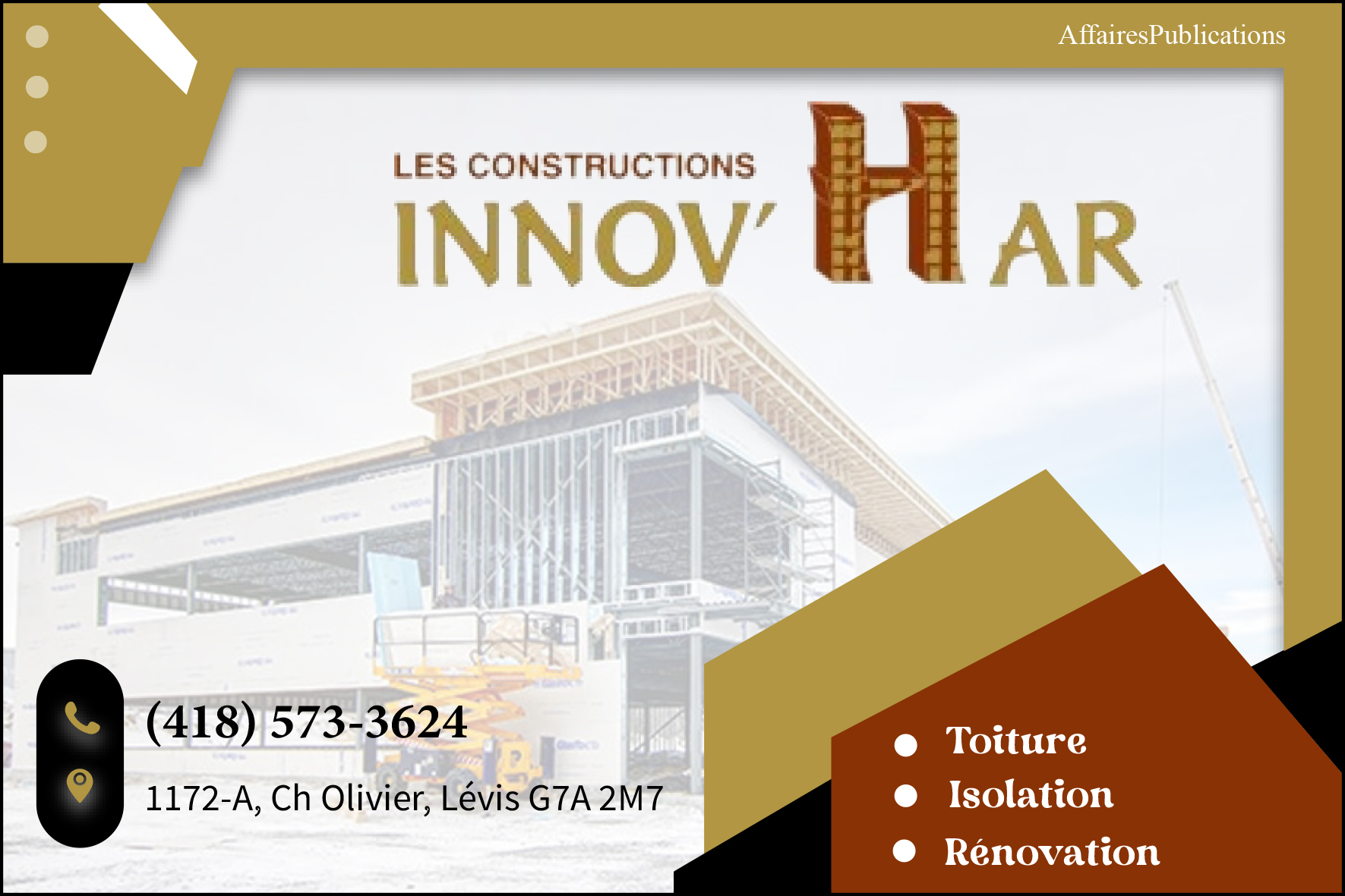 LES CONSTRUCTIONS INNOV&rsquo;HAR