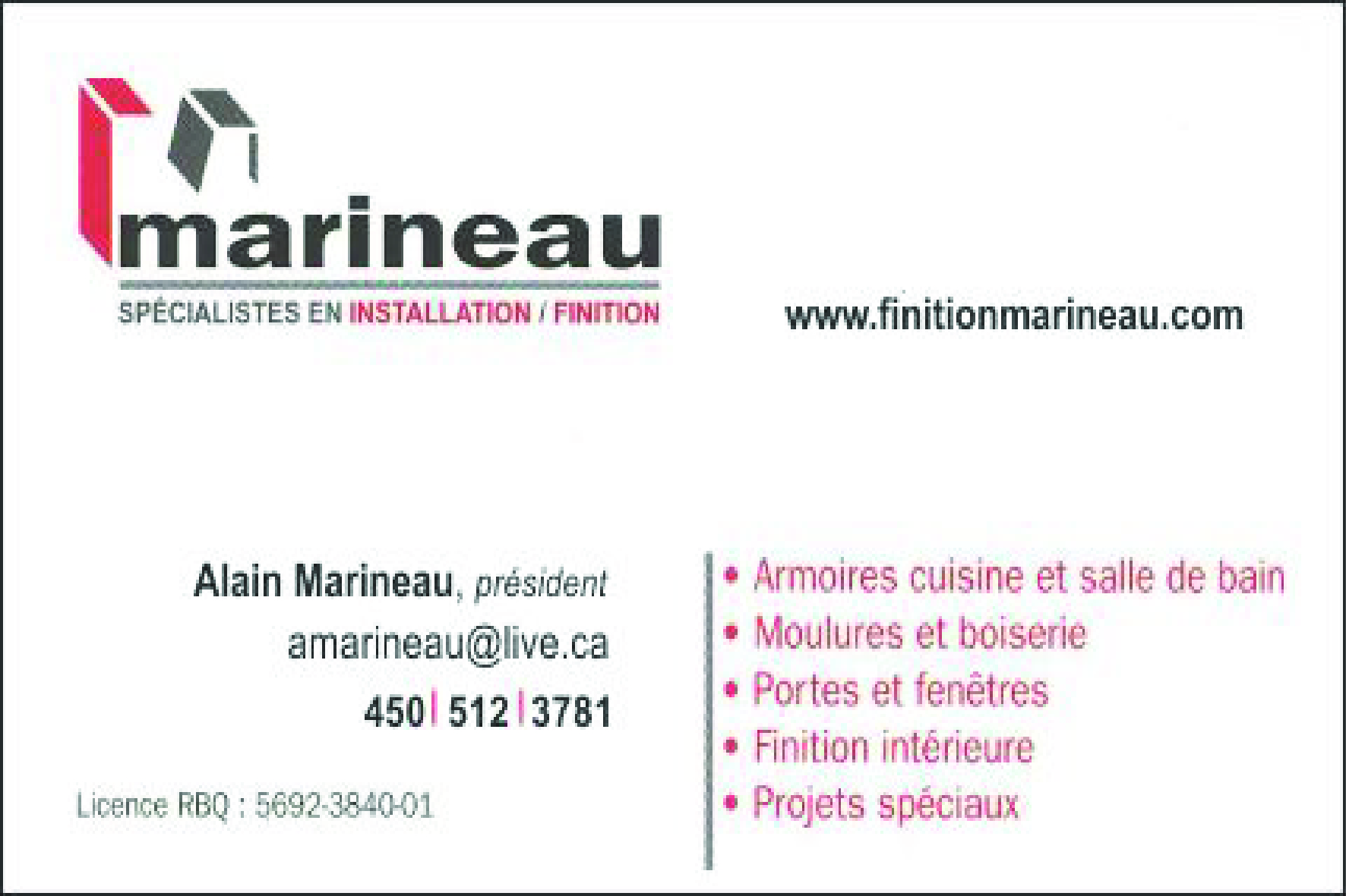 LES ENTREPRISES ALAIN MARINEAU