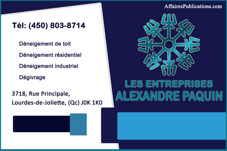 LES ENTREPRISES ALEXANDRE PAQUIN
