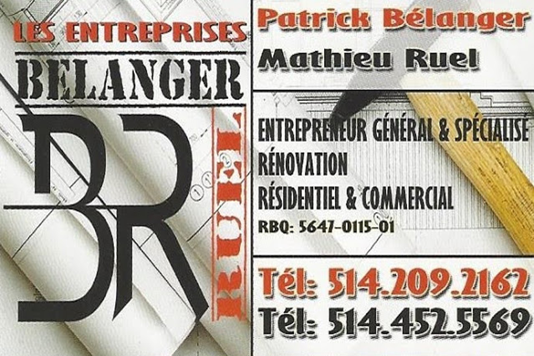 LES ENTREPRISES BÉLANGER RUEL