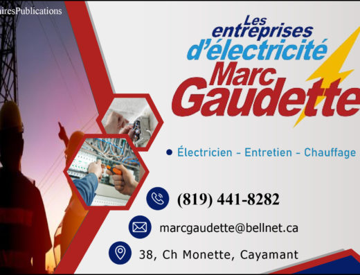 LES ENTREPRISES D&rsquo;ÉLECTRICITÉ MARC GAUDETTE