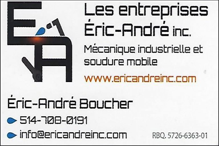 LES ENTREPRISES ÉRIC-ANDRÉ INC