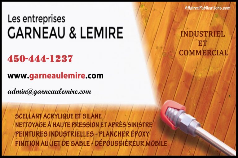 LES ENTREPRISES GARNEAU & LEMIRE ENR