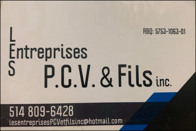 LES ENTREPRISES PCV ET FILS INC