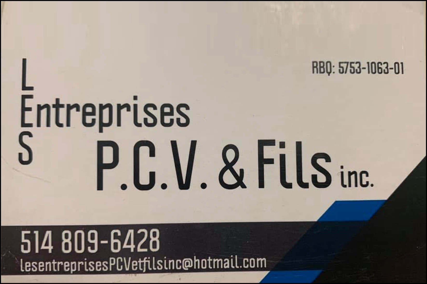 LES ENTREPRISES PCV ET FILS INC