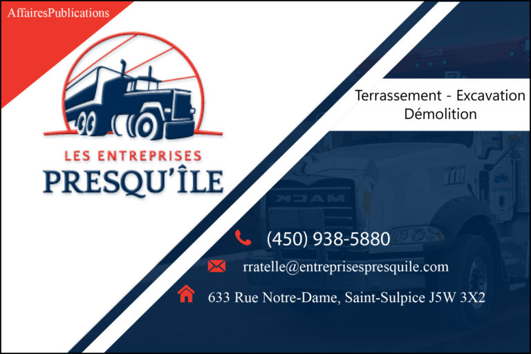 ENTREPRISES RMA PRESQU&rsquo;ÎLE
