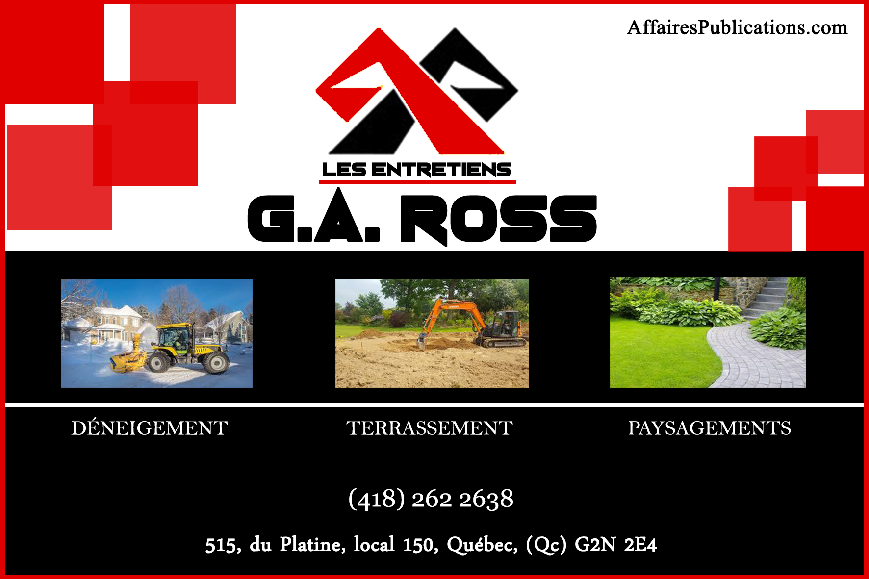 LES ENTRETIENS G.A. ROSS