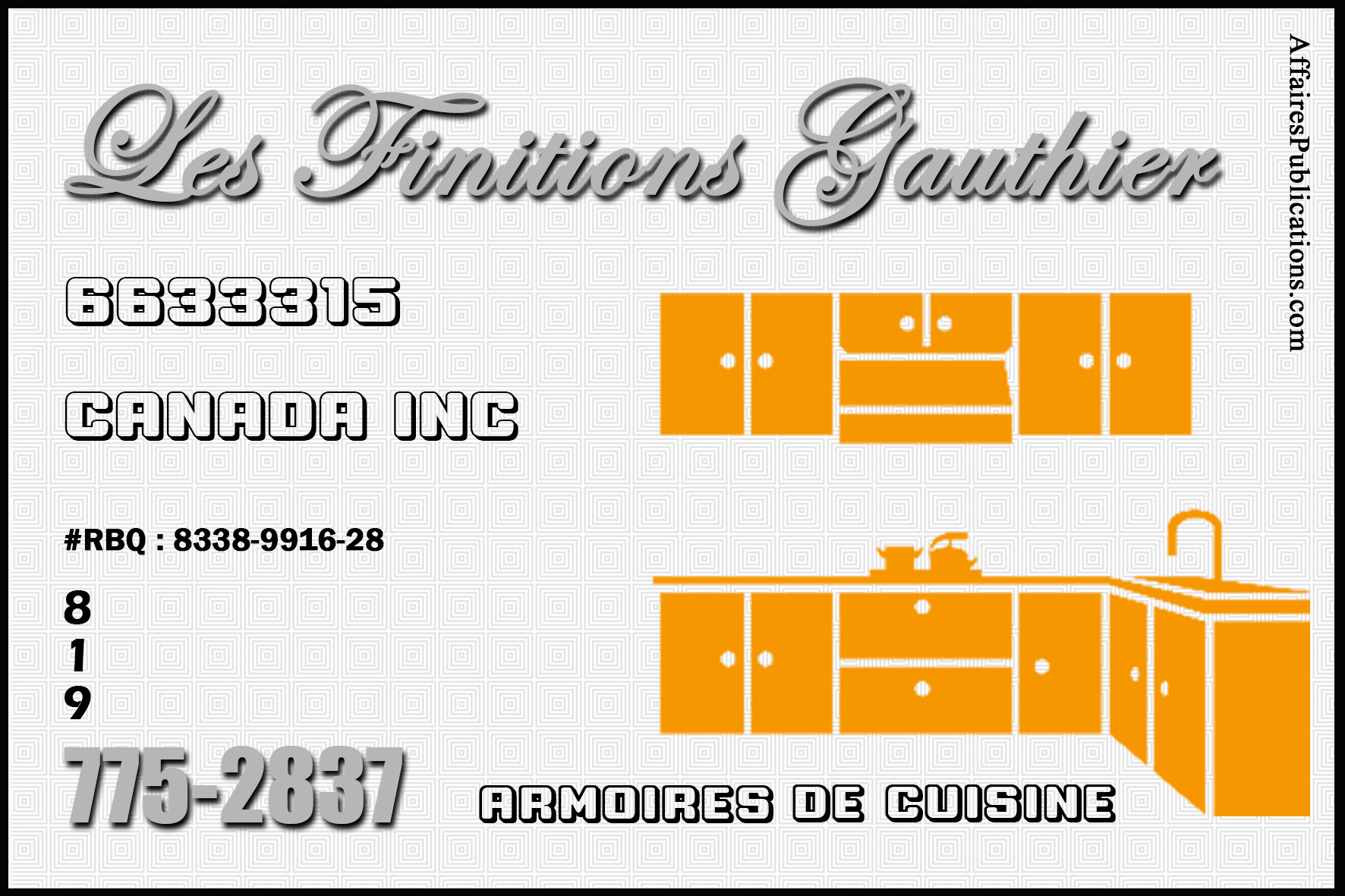 LES FINITIONS GAUTHIER