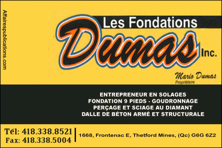 LES FONDATIONS DUMAS INC