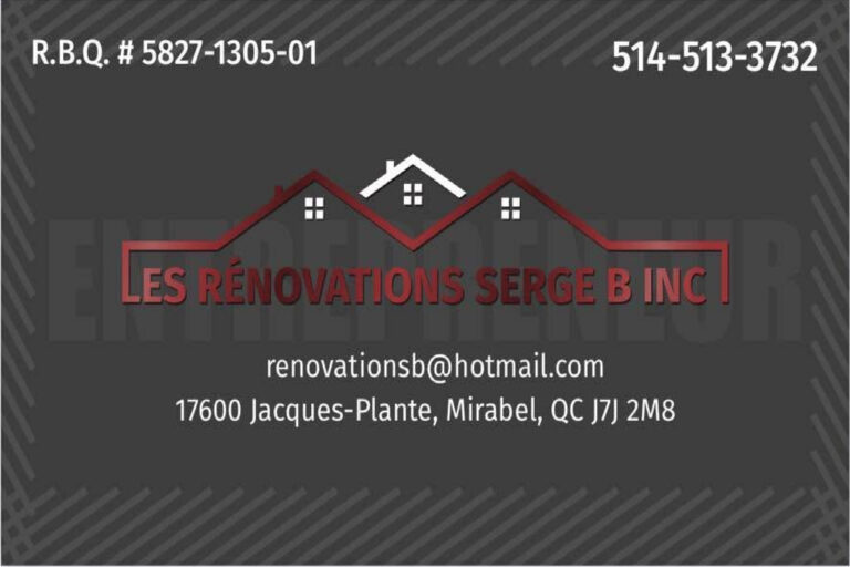 LES RÉNOVATIONS SERGE B INC