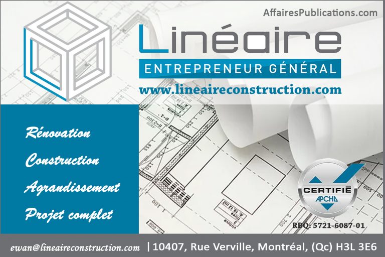 LINÉAIRE, ENTREPRENEUR GÉNÉRAL