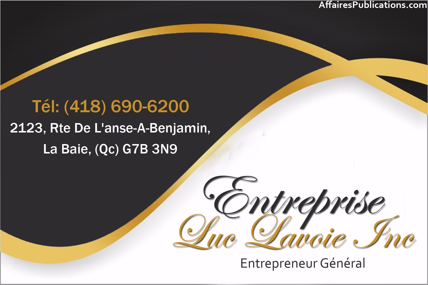 ENTREPRISE LUC LAVOIE INC