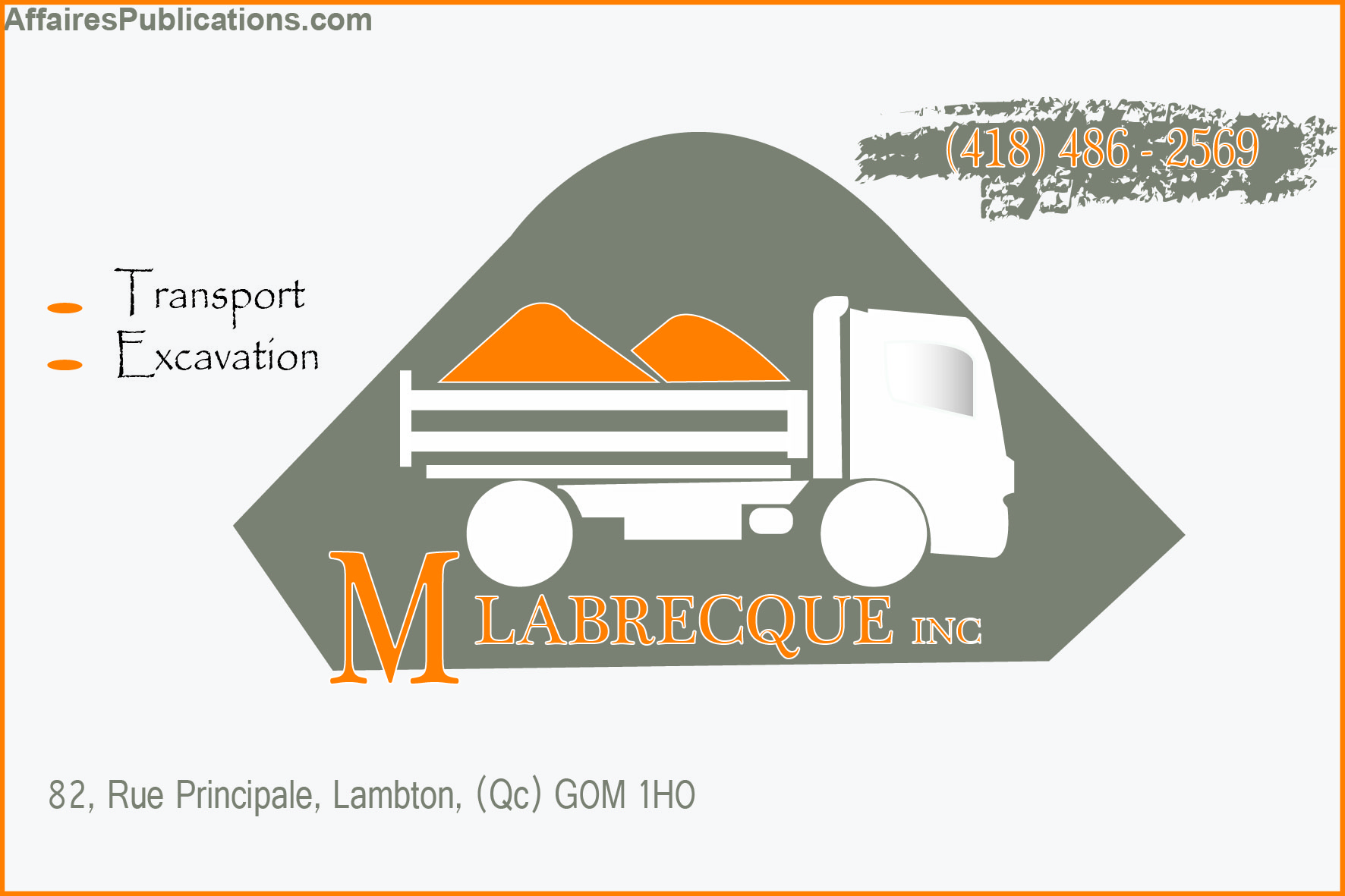 M LABRECQUE INC Affaires Publications