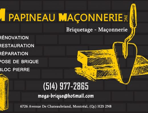 M PAPINEAU MAÇONNERIE INC