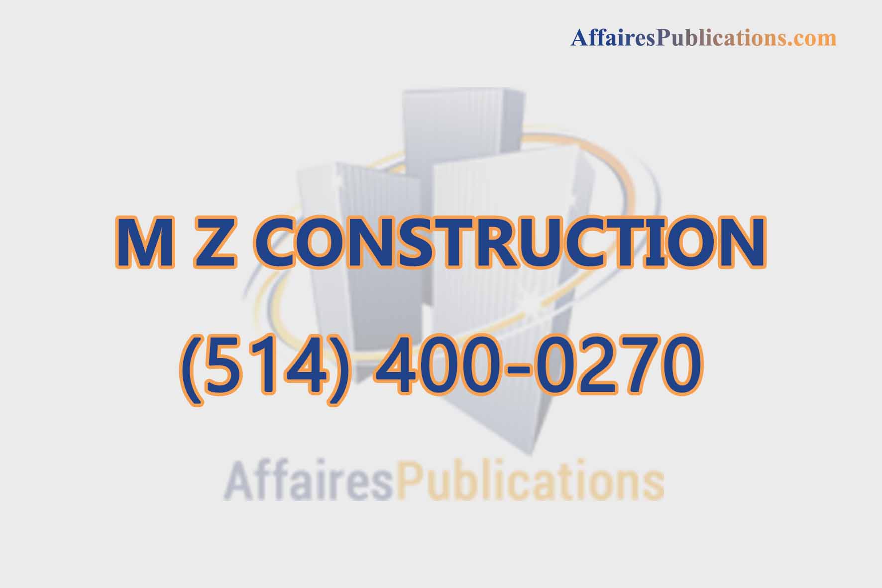 M Z CONSTRUCTION