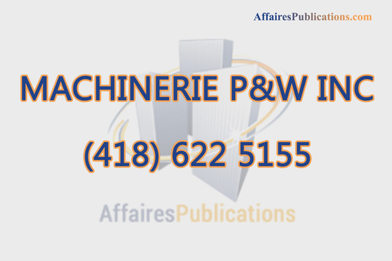MACHINERIE P&W INC