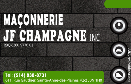 MAÇONNERIE JF CHAMPAGNE INC