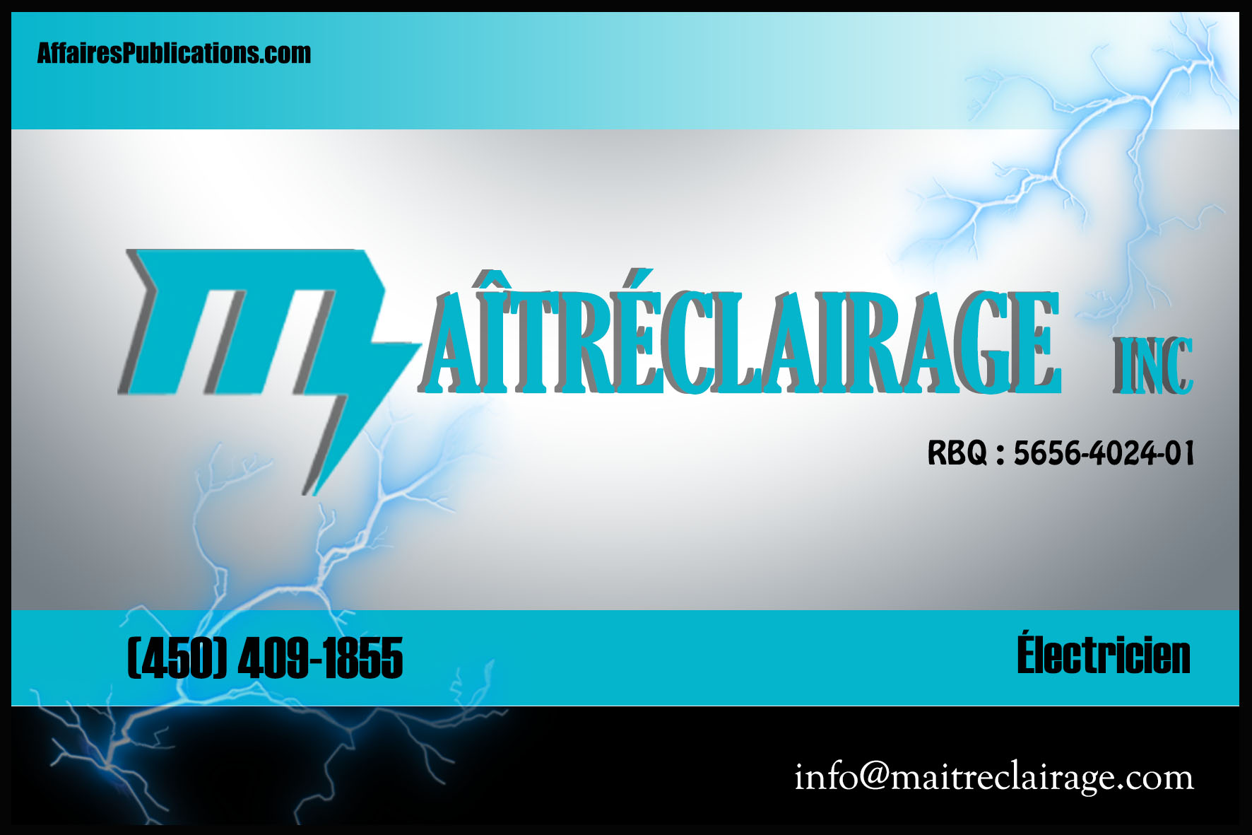 MAÎTRÉCLAIRAGE INC