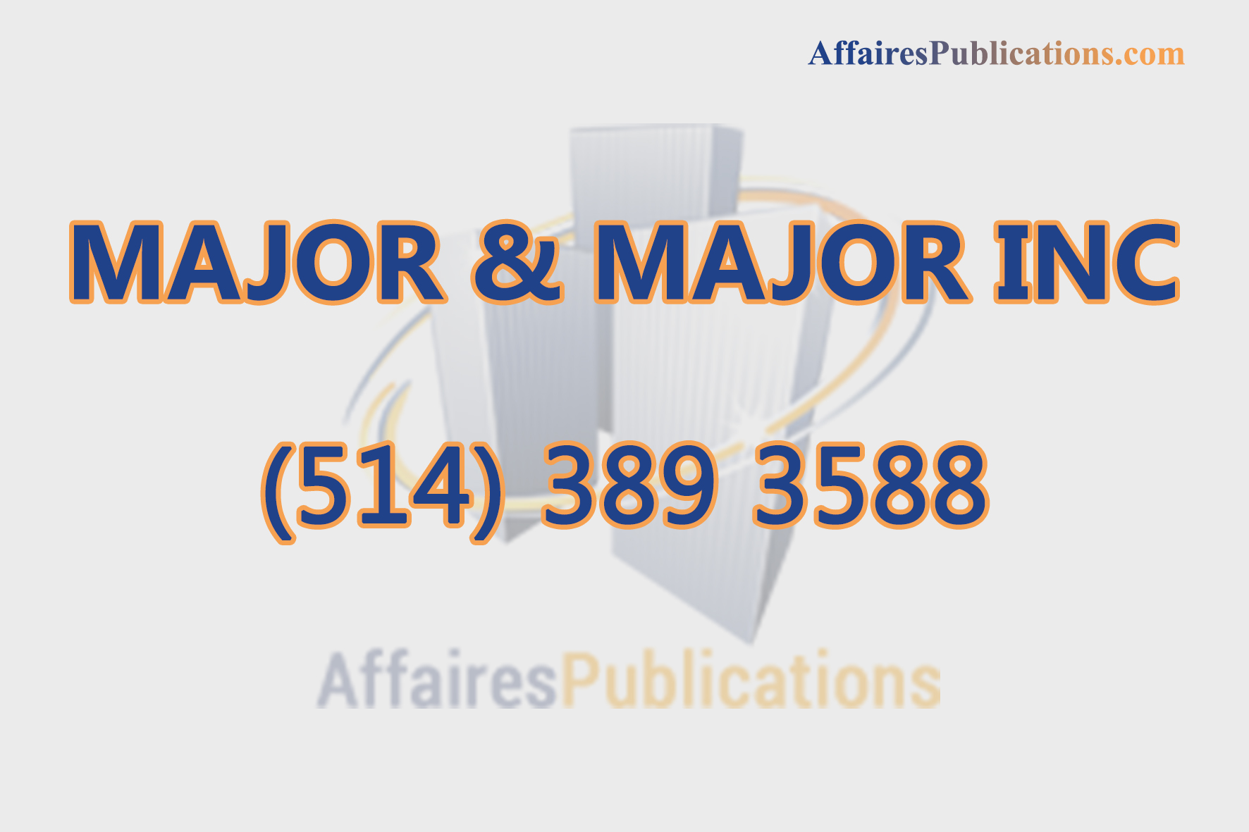 MAJOR & MAJOR INC