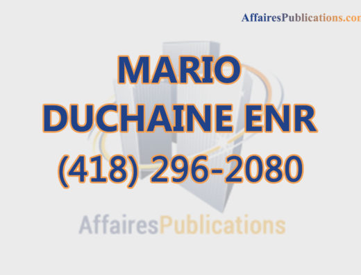 MARIO DUCHAINE ENR