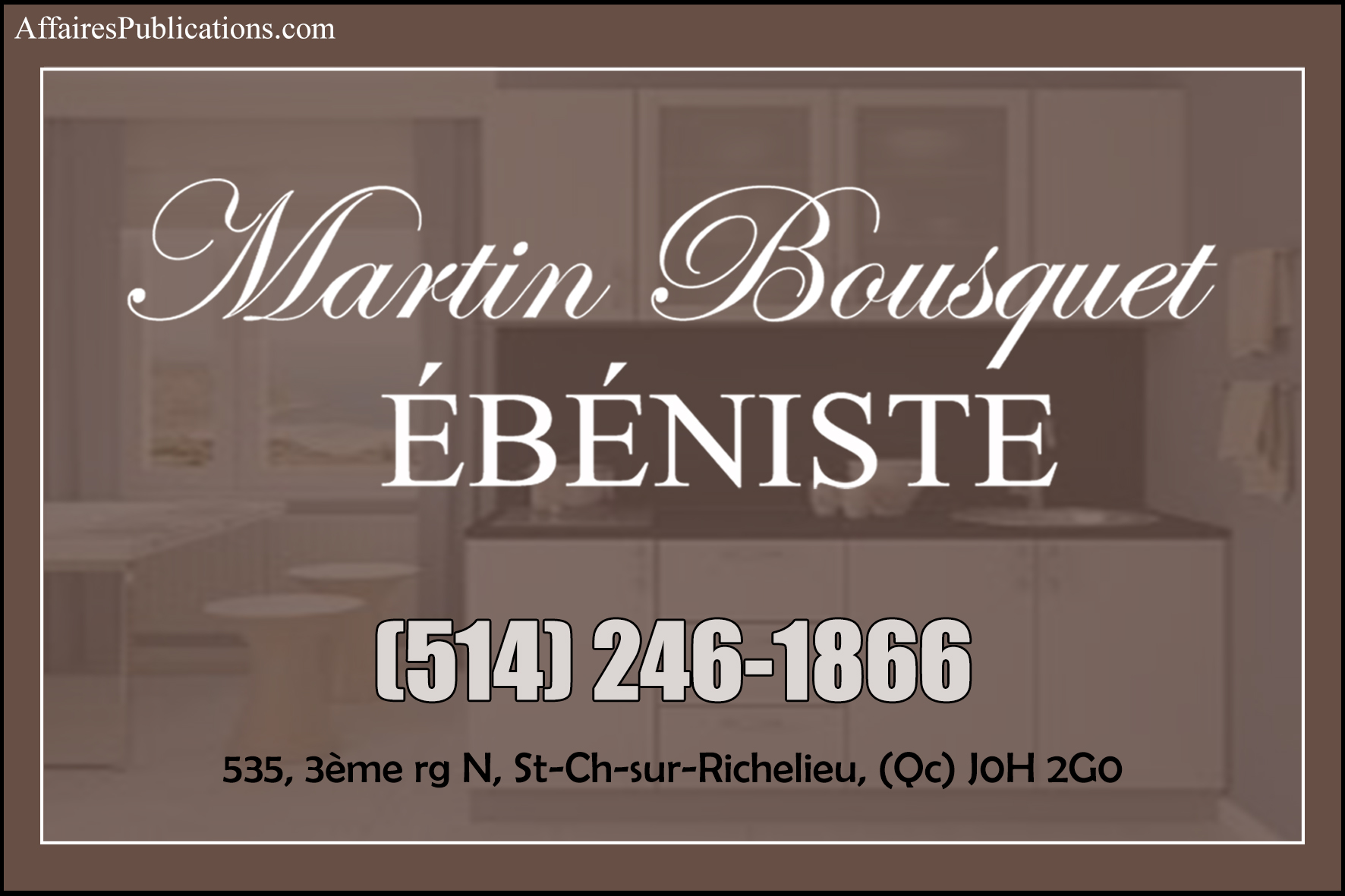 MARTIN BOUSQUET ÉBÉNISTE