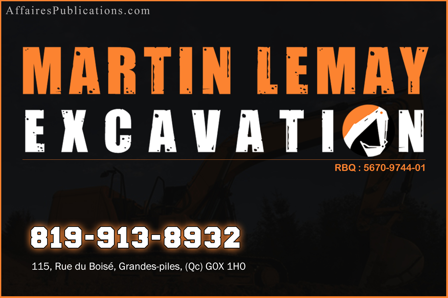 MARTIN LEMAY EXCAVATION