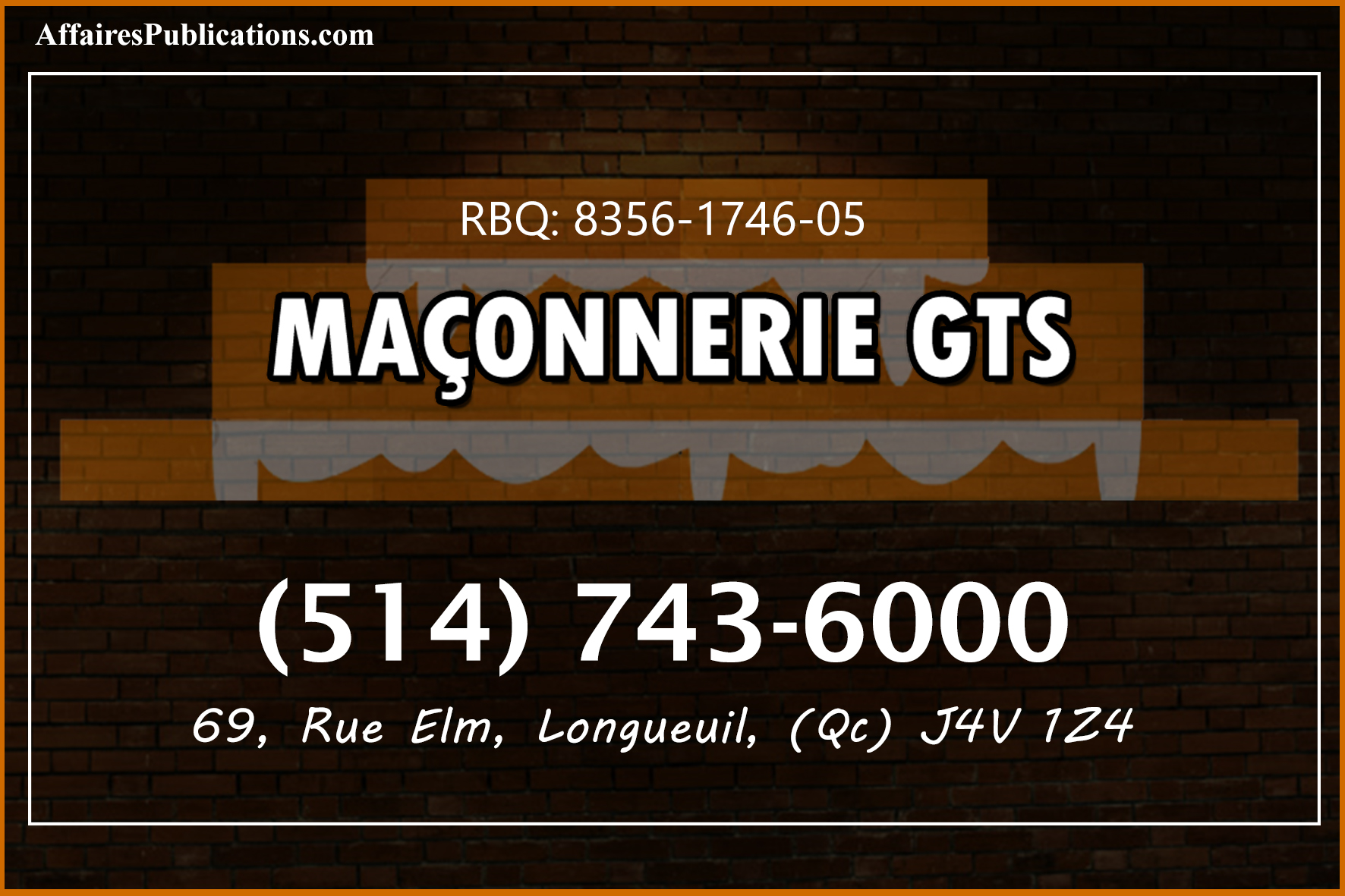 MAÇONNERIE GTS INC