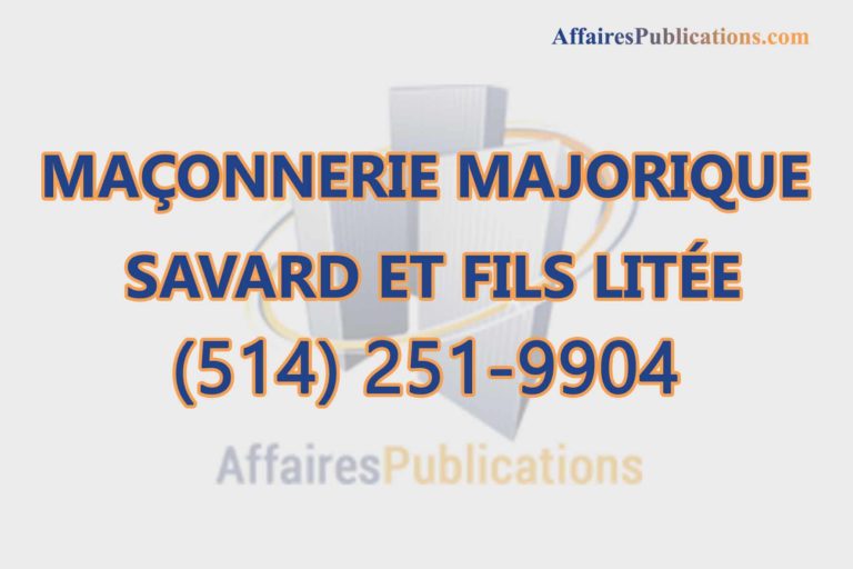 MAÇONNERIE MAJORIQUE SAVARD ET FILS LITÉE