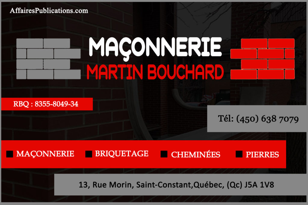 MAÇONNERIE MARTIN BOUCHARD