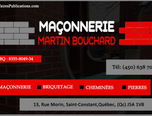 MAÇONNERIE MARTIN BOUCHARD