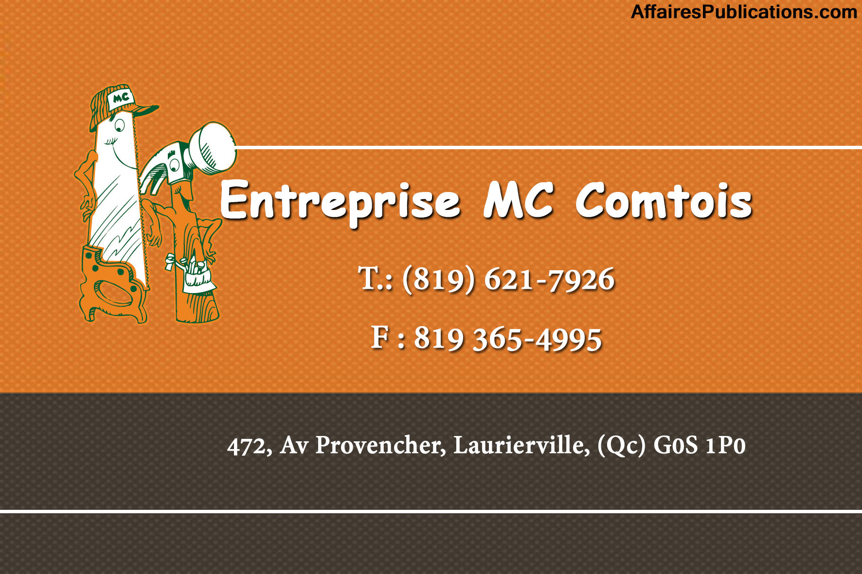 ENTREPRISE M.C. COMTOIS 2013 INC