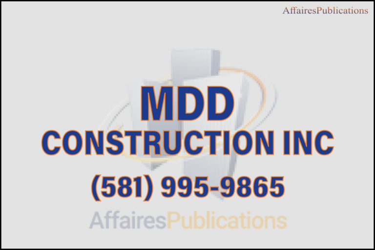 MDD CONSTRUCTION INC