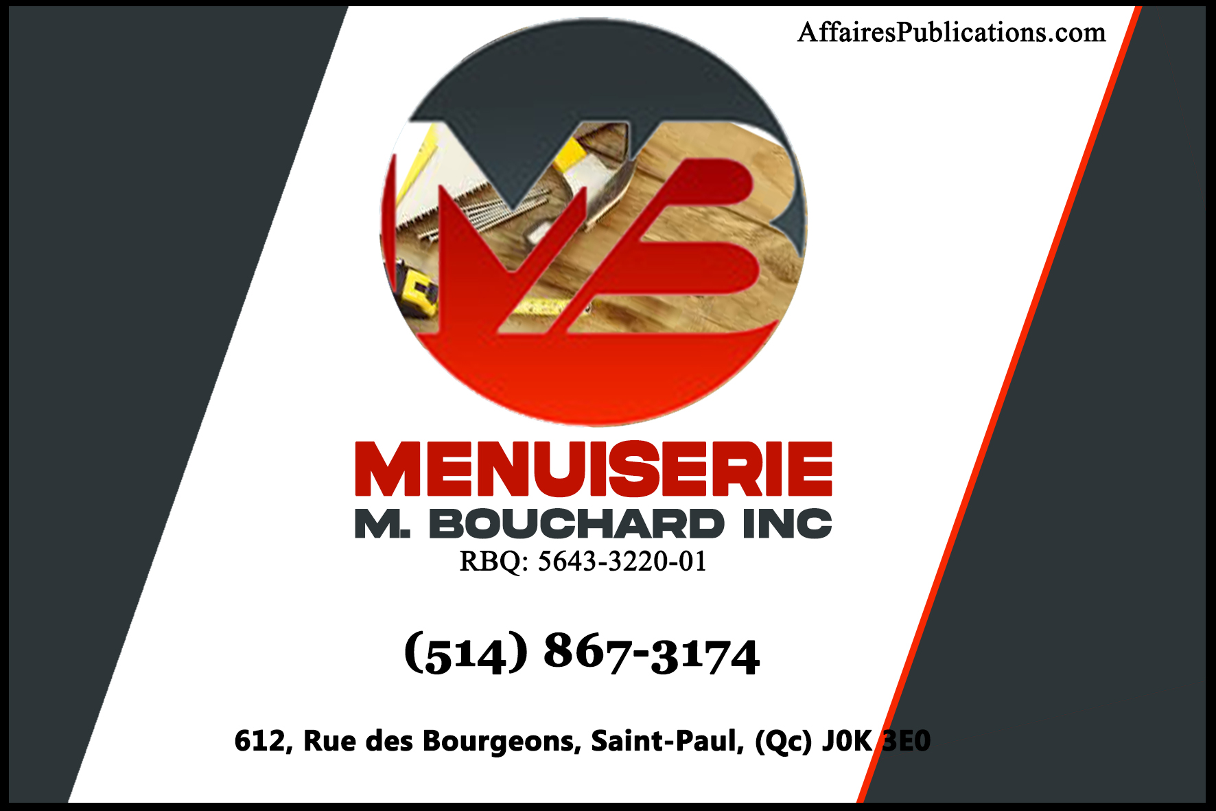 MENUISERIE M. BOUCHARD INC