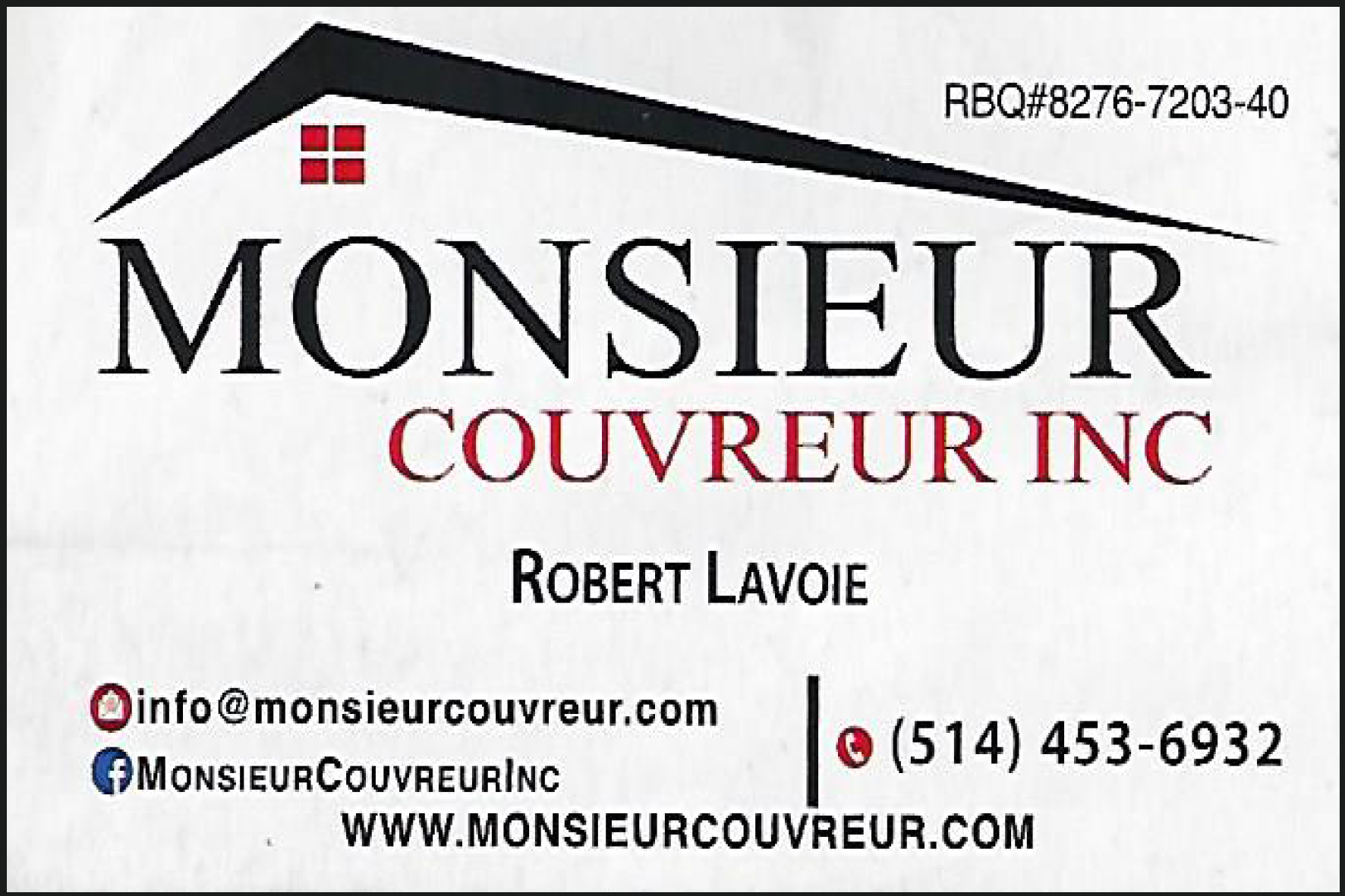 MONSIEUR COUVREUR INC