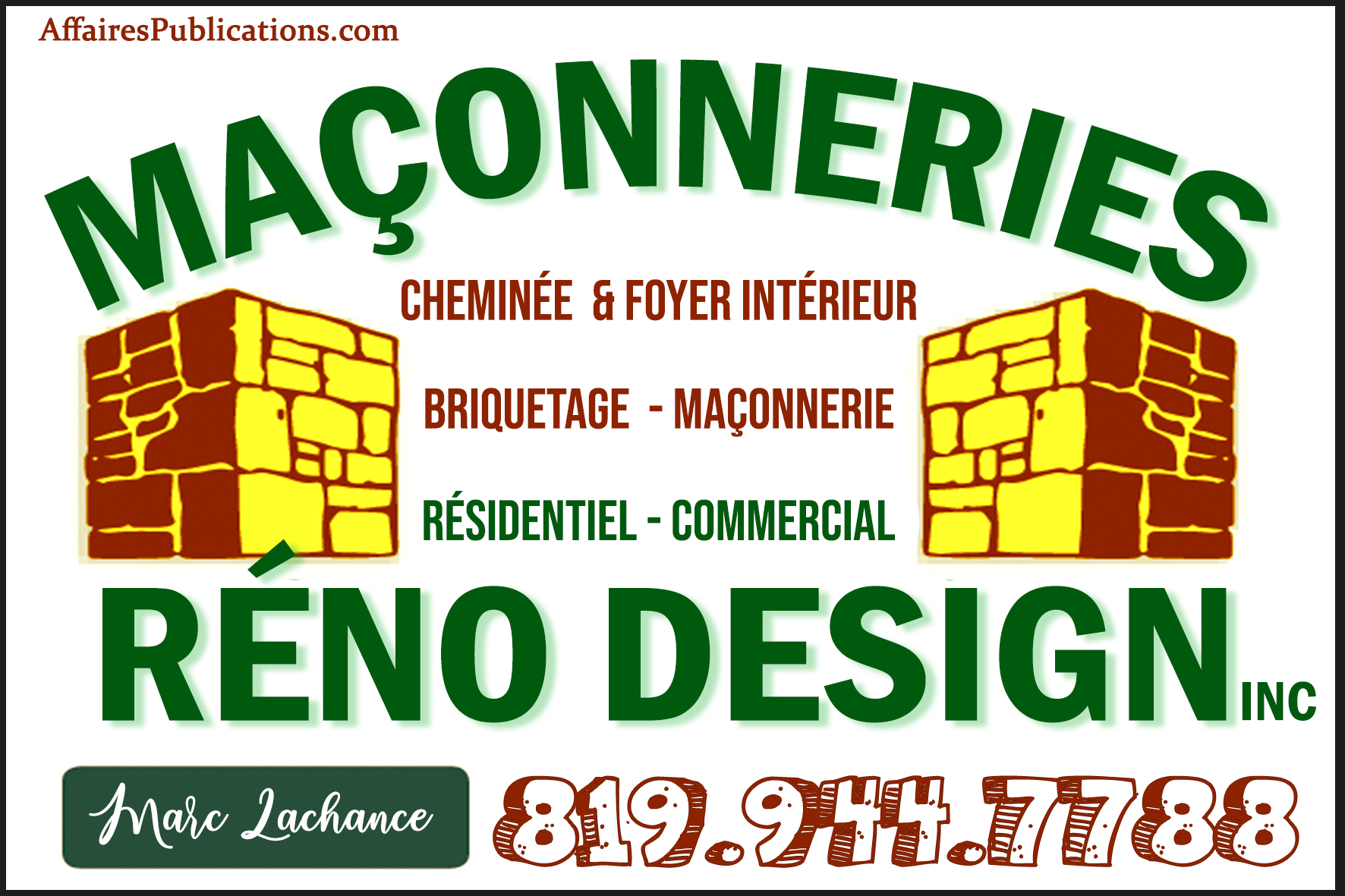 MAÇONNERIES RÉNO DESIGN INC