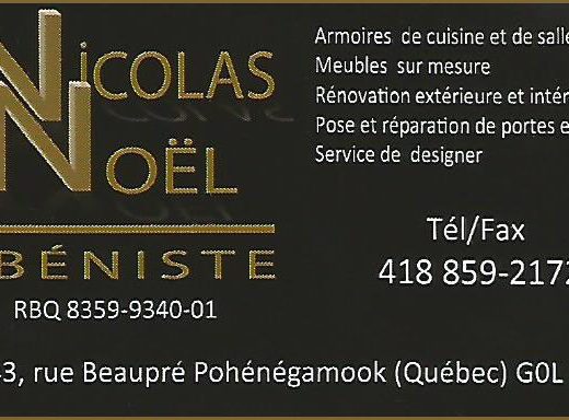 NICOLAS NOËL ÉBÉNISTE