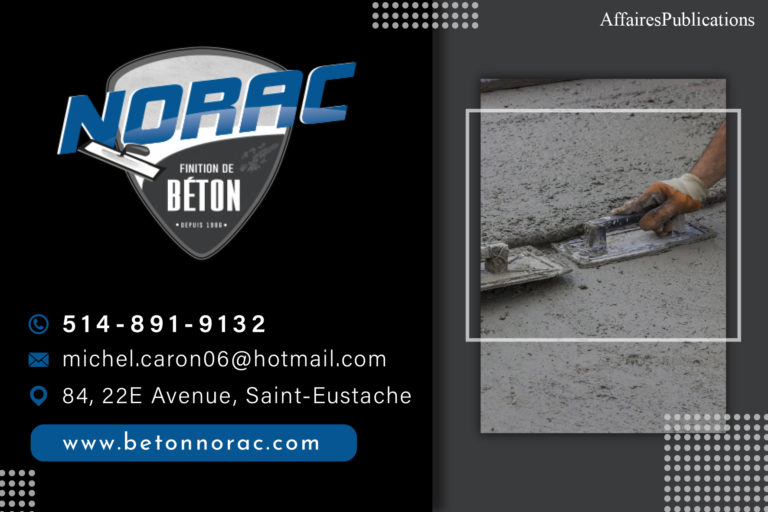 NORAC FINITION DE BÉTON<br/>9232-7386 QUÉBEC INC