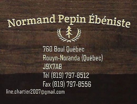 ÉBÉNISTERIE NORMAND PEPIN