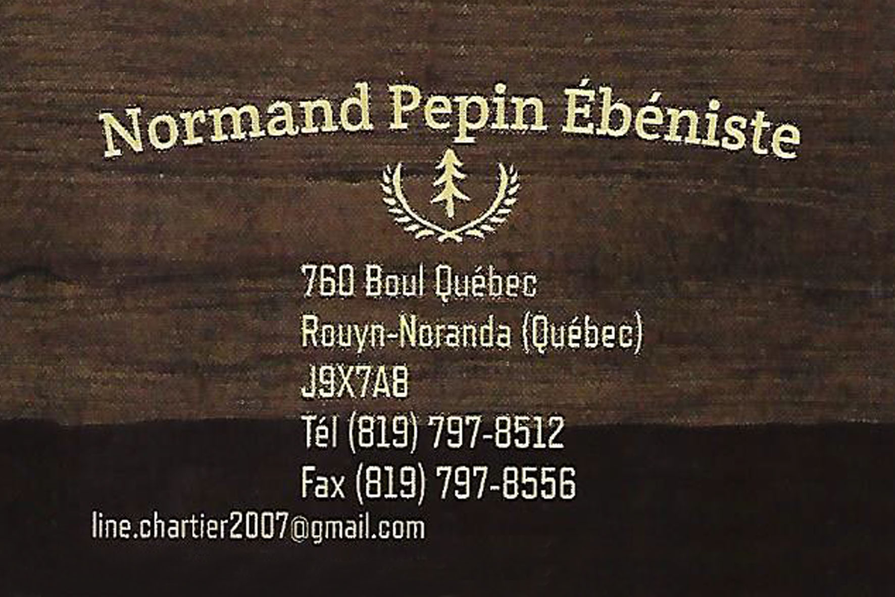 ÉBÉNISTERIE NORMAND PEPIN
