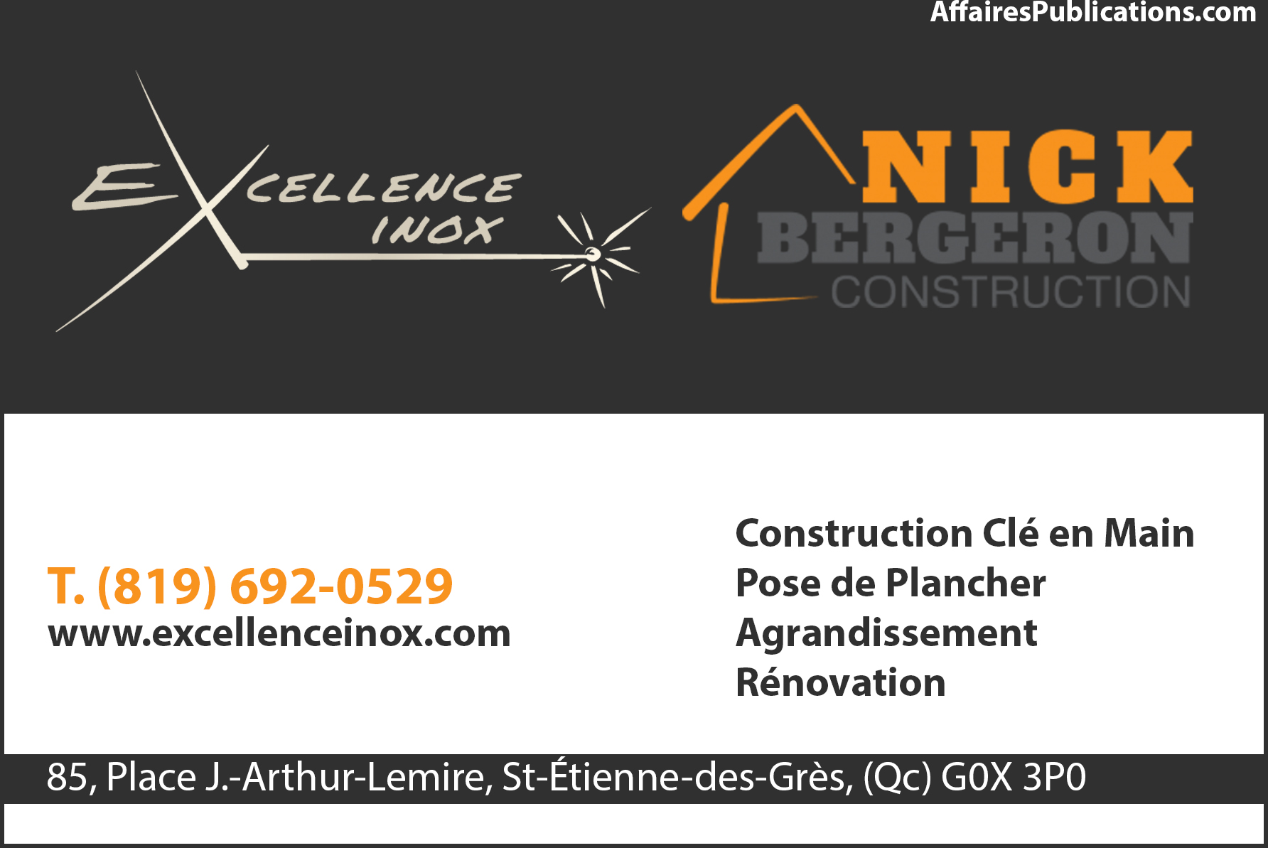 CONSTRUCTION NICK BERGERON