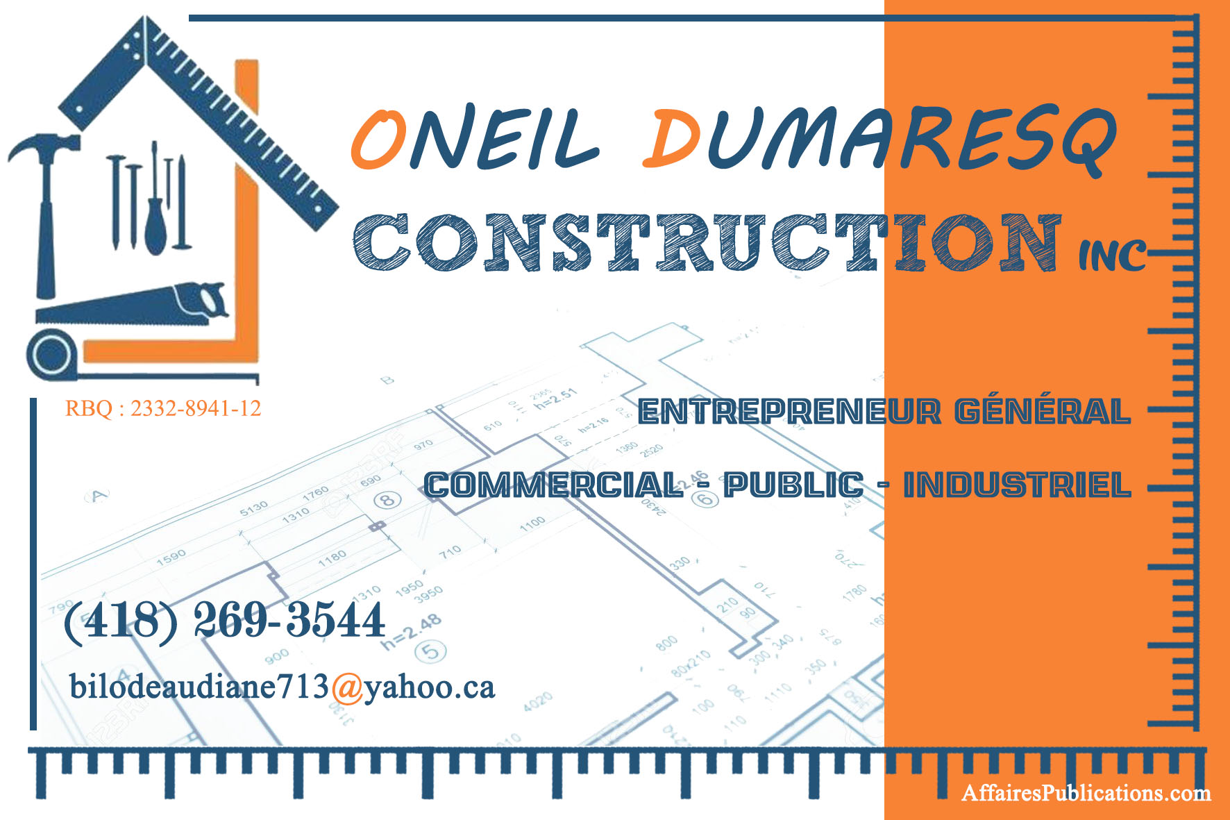 ONEIL DUMARESQ CONSTRUCTION