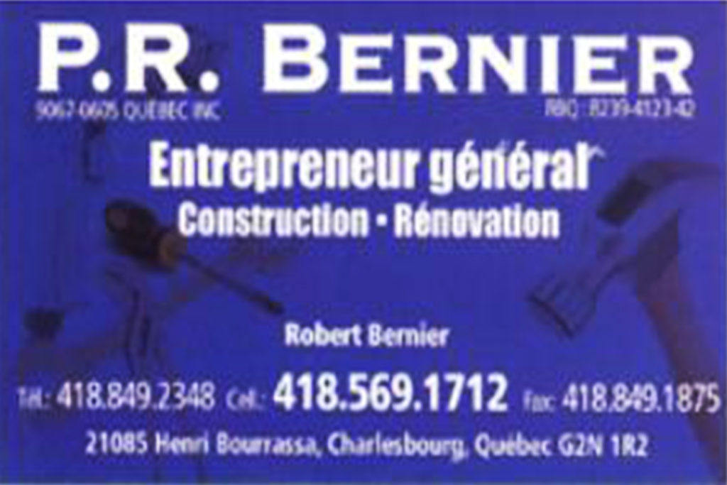 P R BERNIER